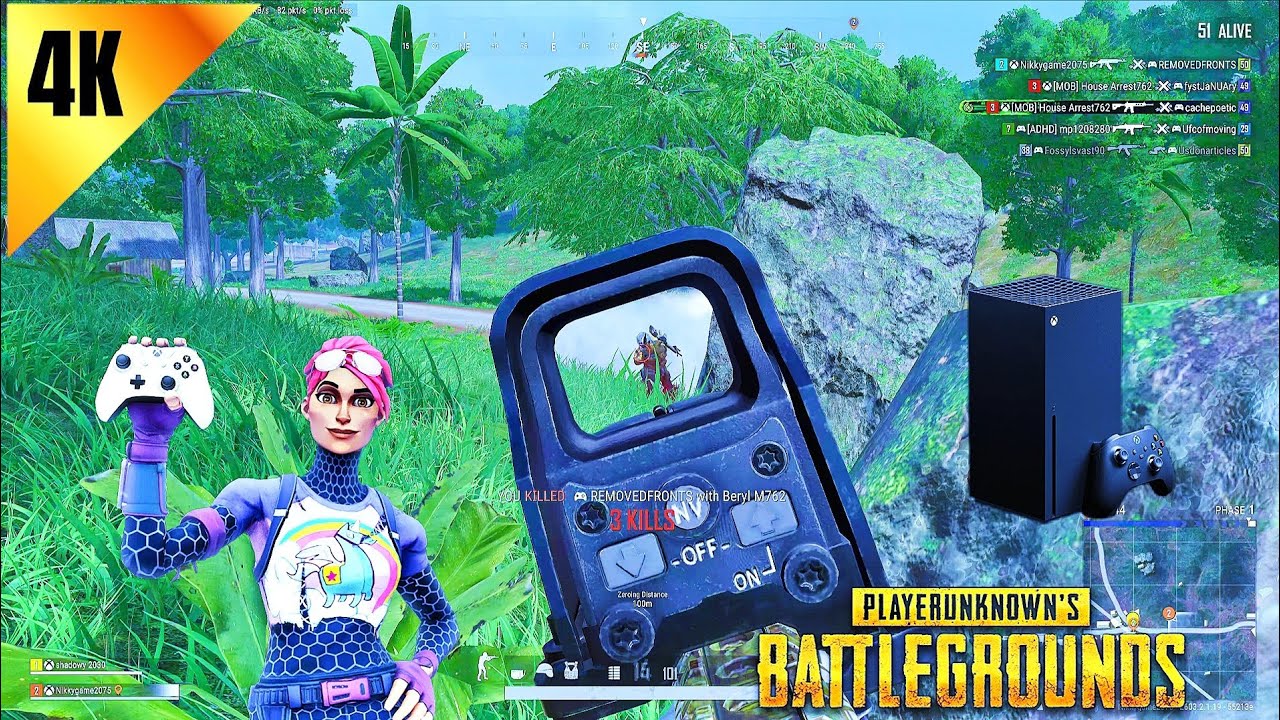 PUBG XBOX SERIES X DUO SANHOK MAP 4K-ULTRA UHD GAME PLAY.
