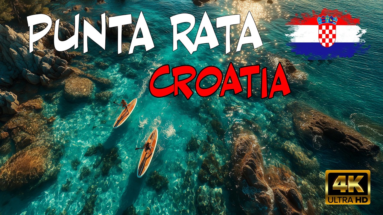 BRELA 🇵🇾 CROATIA 🇵🇾BEST BEACH  PUNTA RATA walking tour 4K