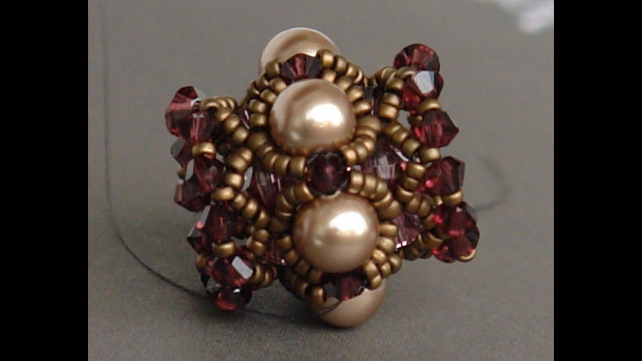 How to make a beaded bead - Free and easy beading tutorial by Sidonia's handmade jewelry