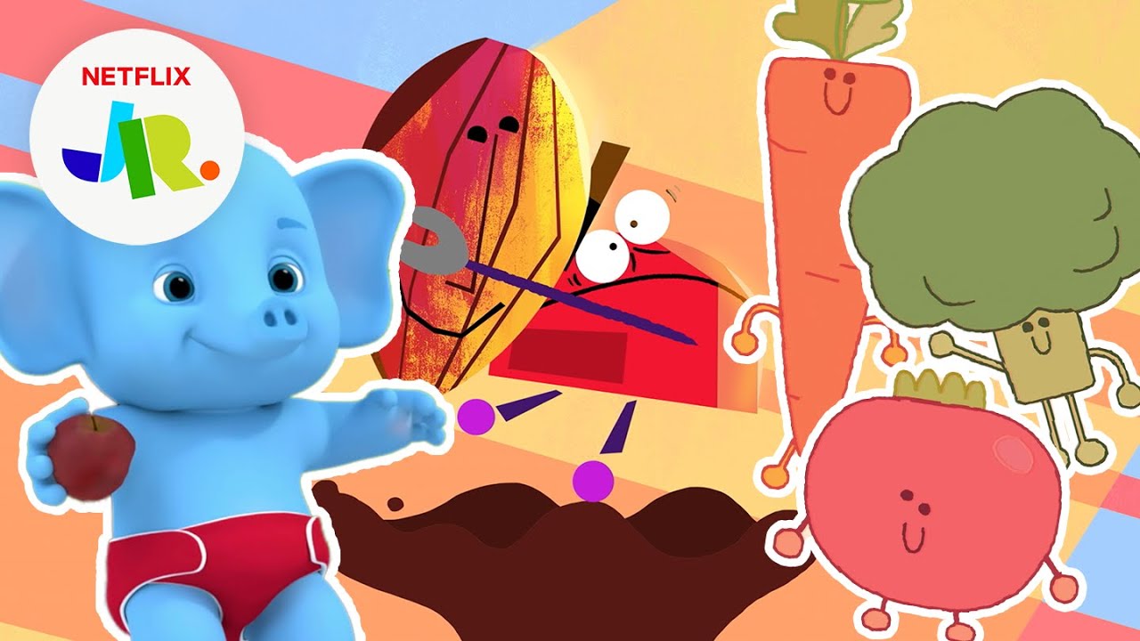 &ldquo;Trying New Food&rdquo; Song for Kids🍎🥦🍗 Ft. Waffles + Mochi, Word Party & More! | Netflix Jr Jams