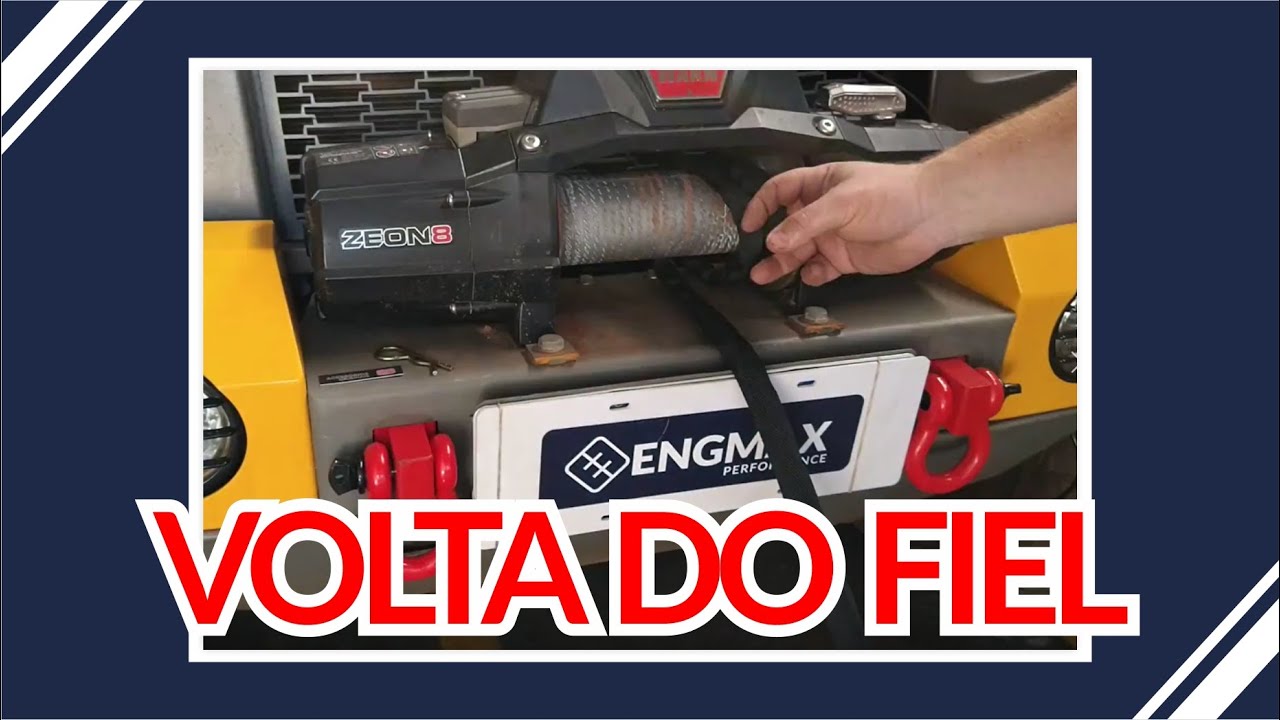Como colocar o cabo sintético / kevlar no guincho