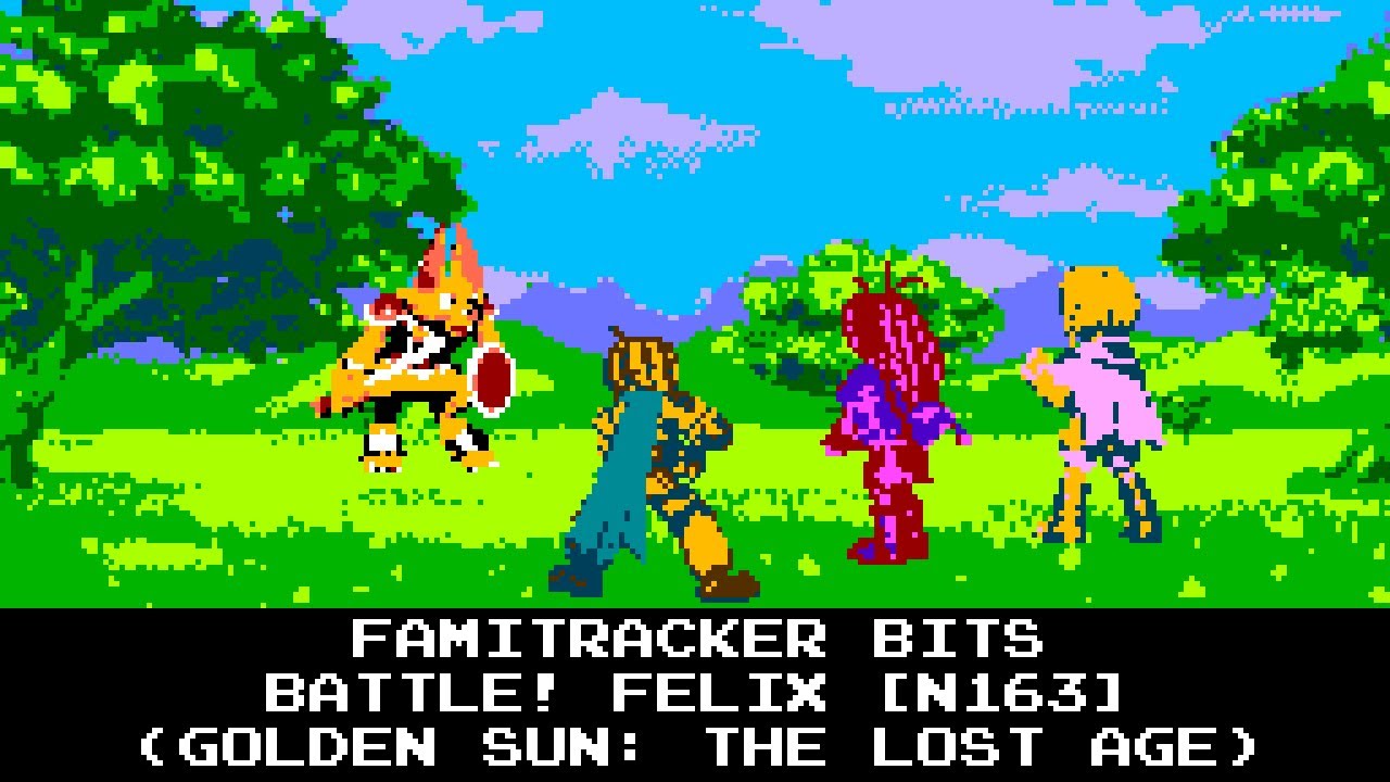 Famitracker Bits - Felix Battle (Golden Sun: The Lost Age) [8-bit, NES/N163]