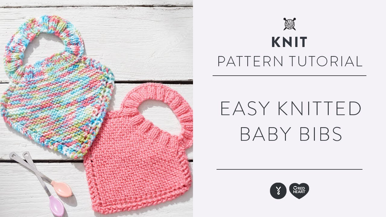 Easy Knit Baby Bibs Tutorial