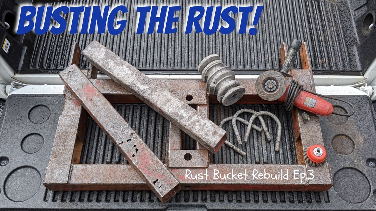 Metal Prep For Paint | Sandblast, Grind, & Wire Wheel | #ASMR Rust Removal | Rust Bucket Rebuild Ep3