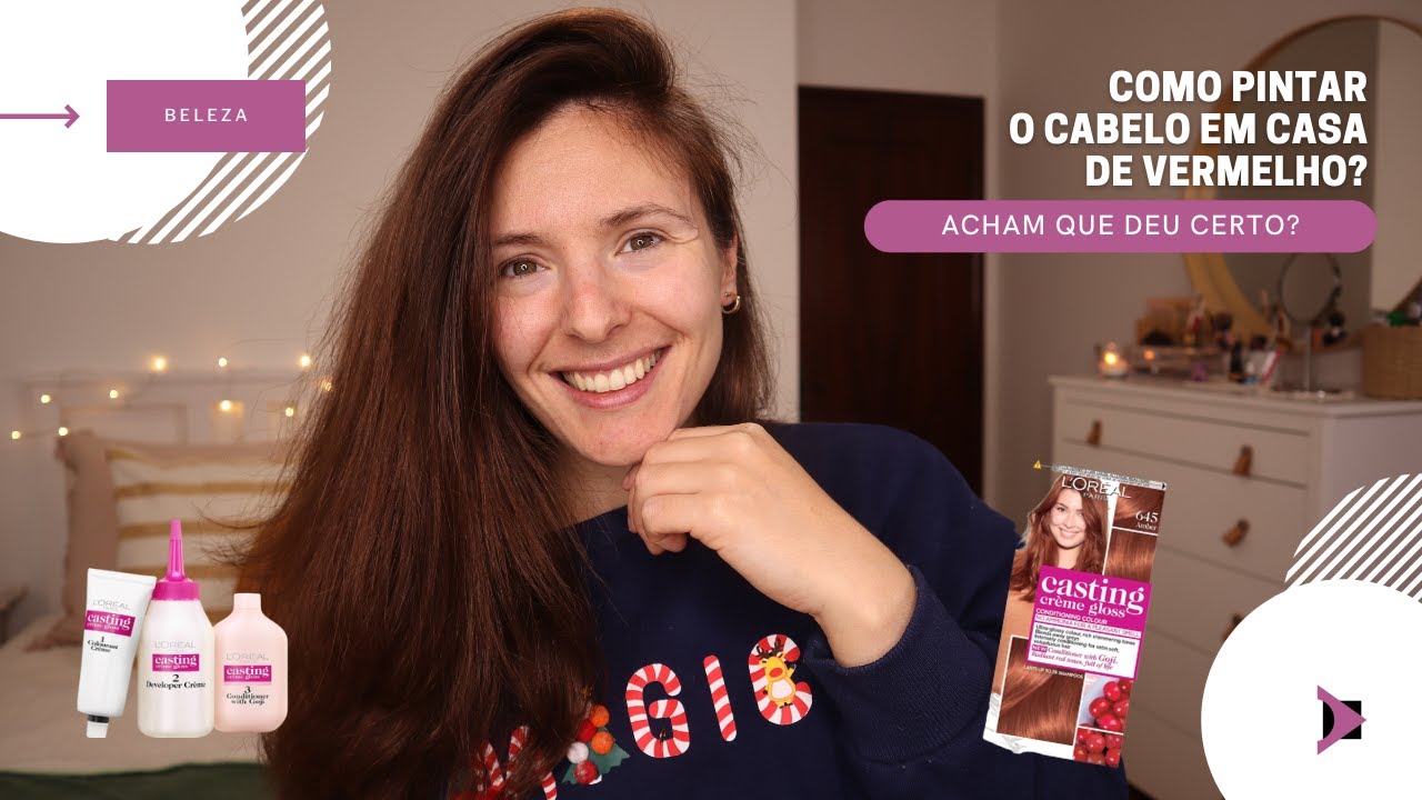 COMO PINTAR O CABELO EM CASA DE VERMELHO?