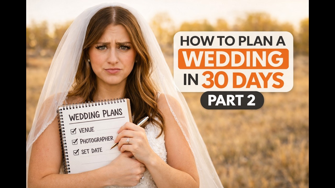 How to plan a wedding in 30 days: Part 2