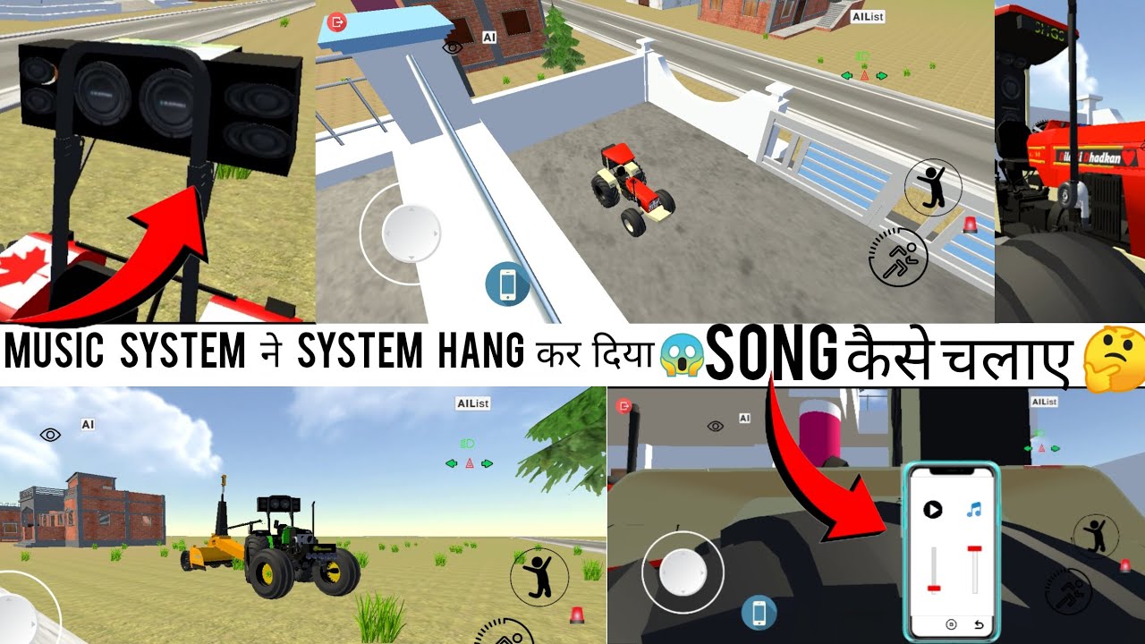 Music System ने System Hang कर दिया 😱 Song कैसे चलाए 🤔 || Indian Desi Simulator 3D 🚜 || #automobile 