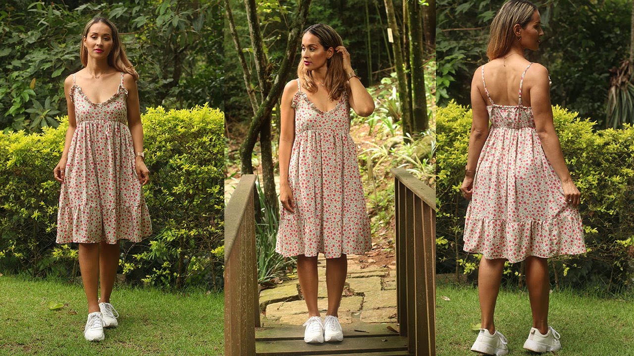 Vestido Romântico Vintage com babados | Verão 2022 | Dayse Costa
