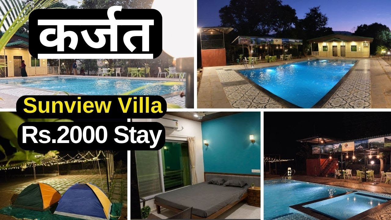 Resort in karjat with swimming pool | Sunview Villa Karjat | Resorts near karjat with swimming pool