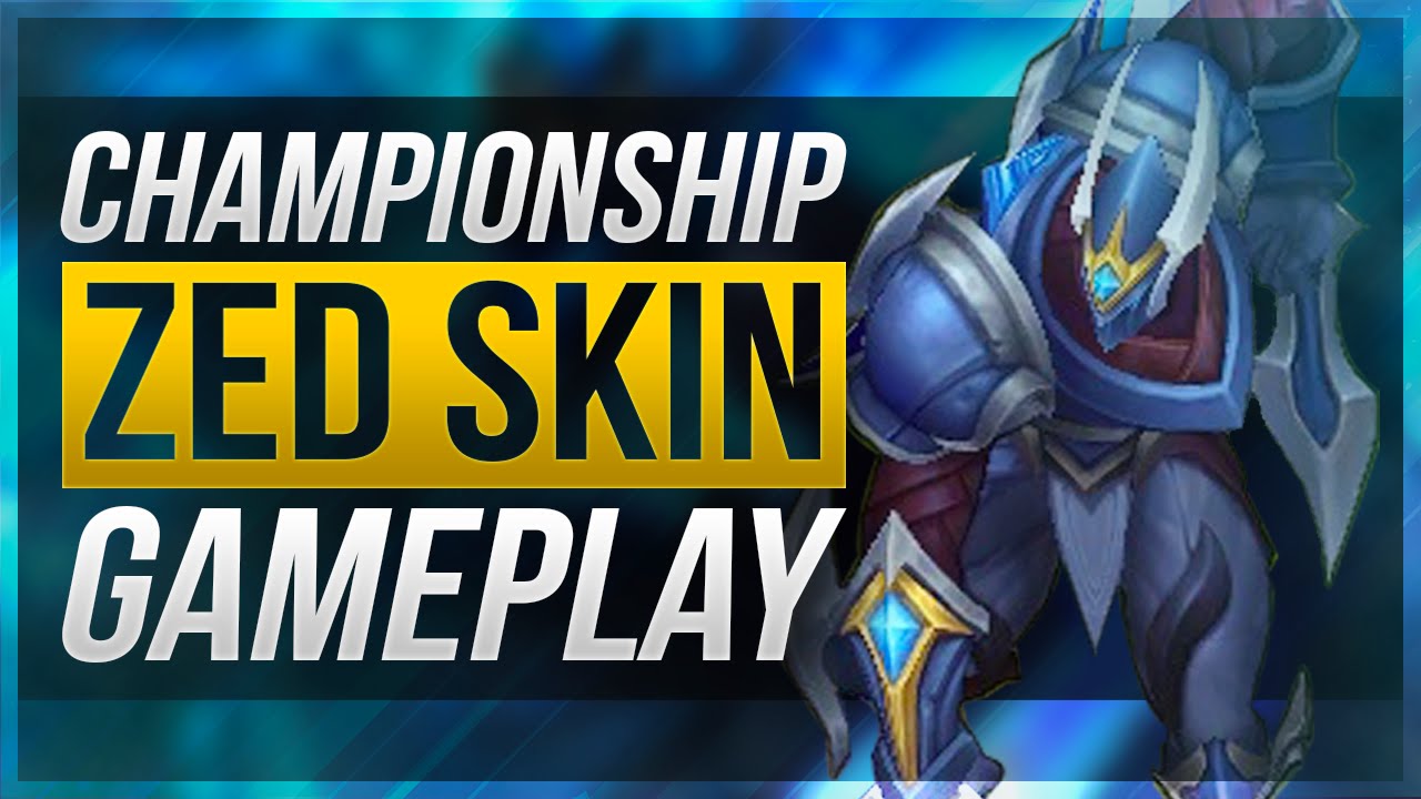 BEST ZED SKIN EVER!! - Championship Zed Gameplay - League of Legends