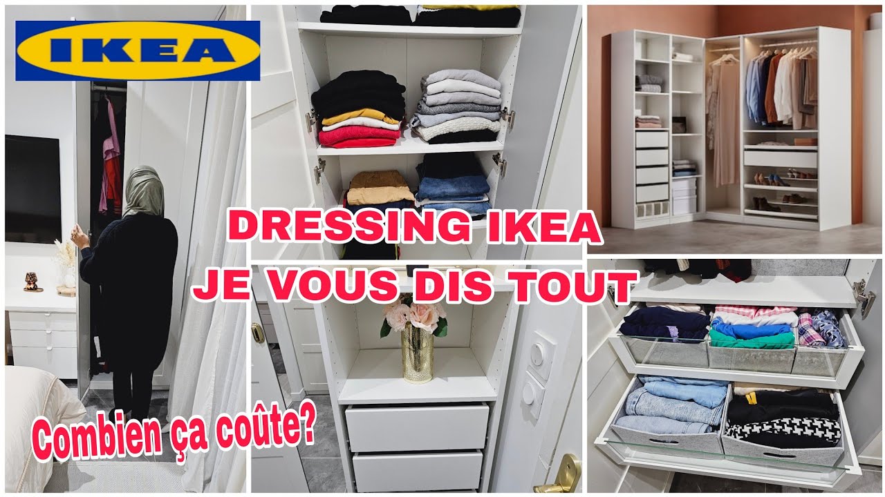 ROOM TOUR_ DRESSING COMPLET IKEA _ CONSEIL POUR UN DRESSING PARFAIT #eveandco #ikea #dressingikea