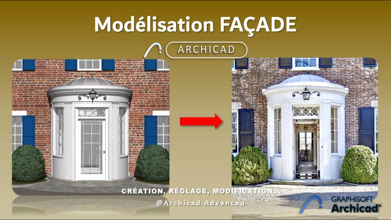 Comment faire un SAS d'entrée Arrondi sur #ArchiCAD.
