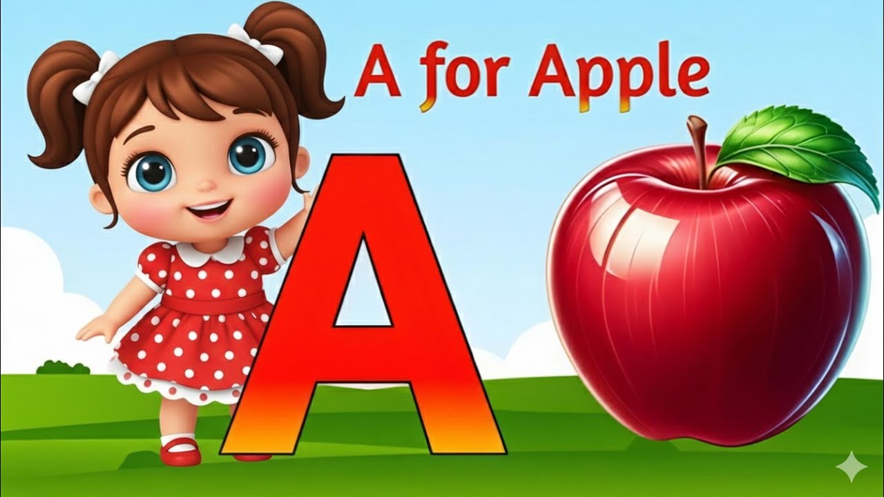 A for Apple! 🍎 Fun ABC Song for Kids | Adorable Alphabet Learning Video in English |