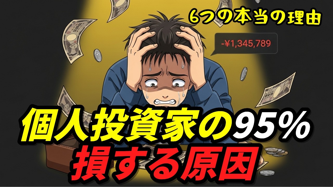 株は上がってるのに、なぜあなただけ損してる？個人投資家95%が知らない6つの原因