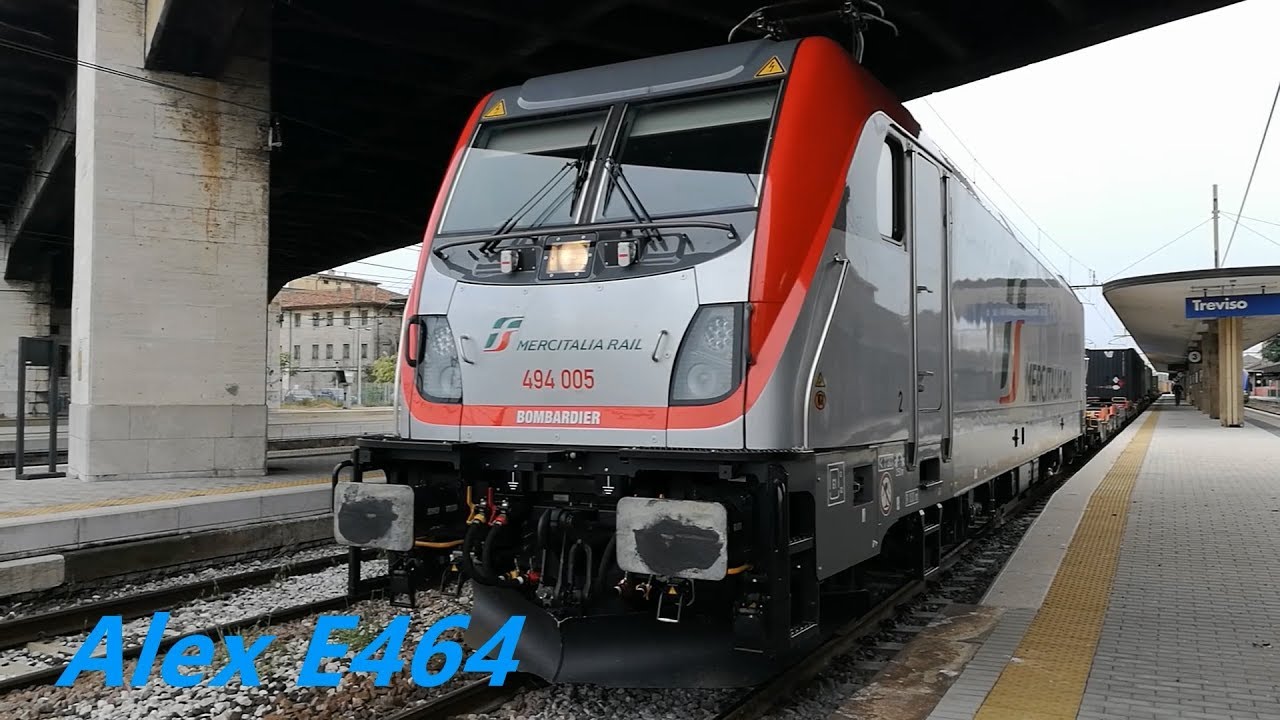 Treni merci a Treviso Centrale [Parte 1/4]: E494 005 e molto altro..