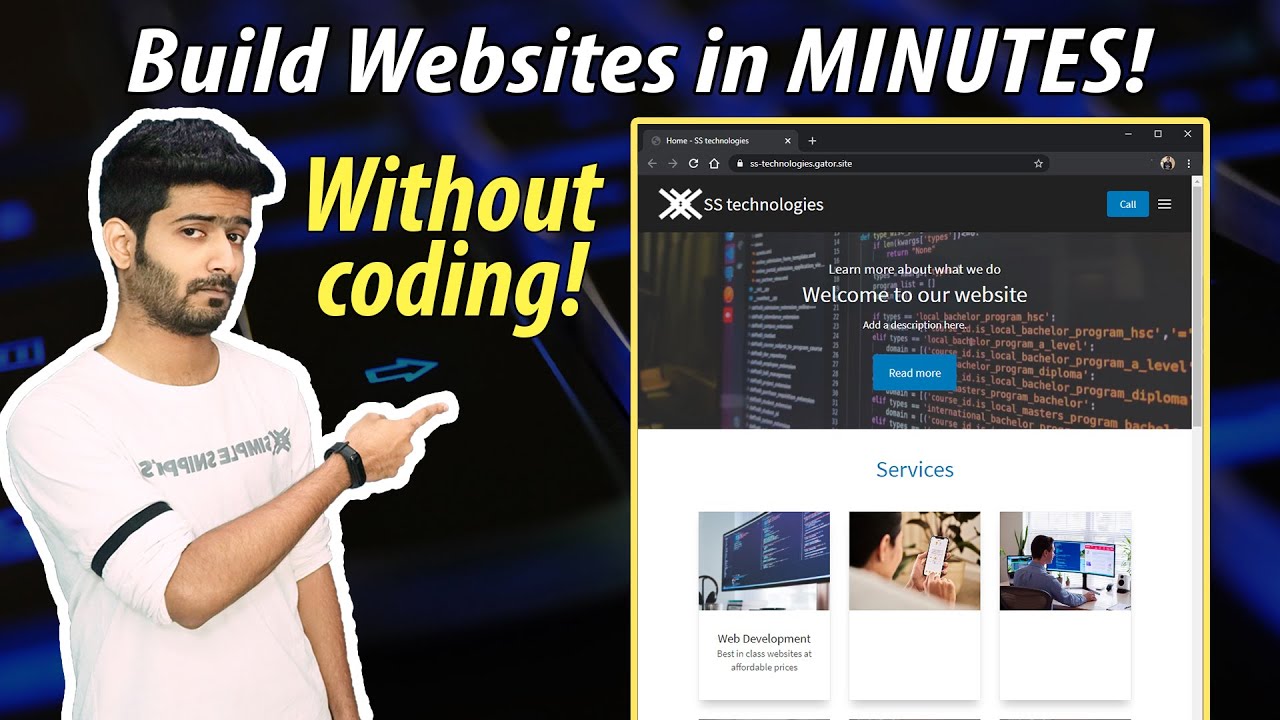 Build Complete Website in Minutes without writing a Single Line of Code! | Website Builder Tool