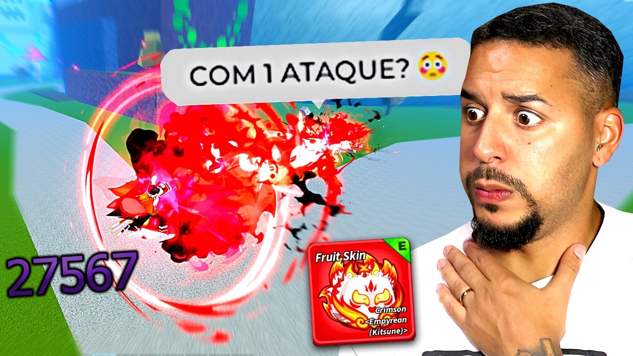 Juntei a Kitsune *Empyrean* e a TTK pra Combar no Blox fruits 🔥😳