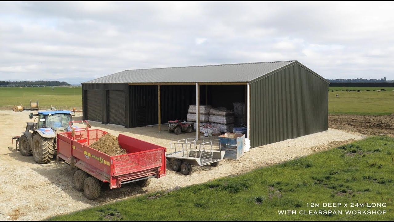Farm Workshop construction timelapse by Alpine Buildings