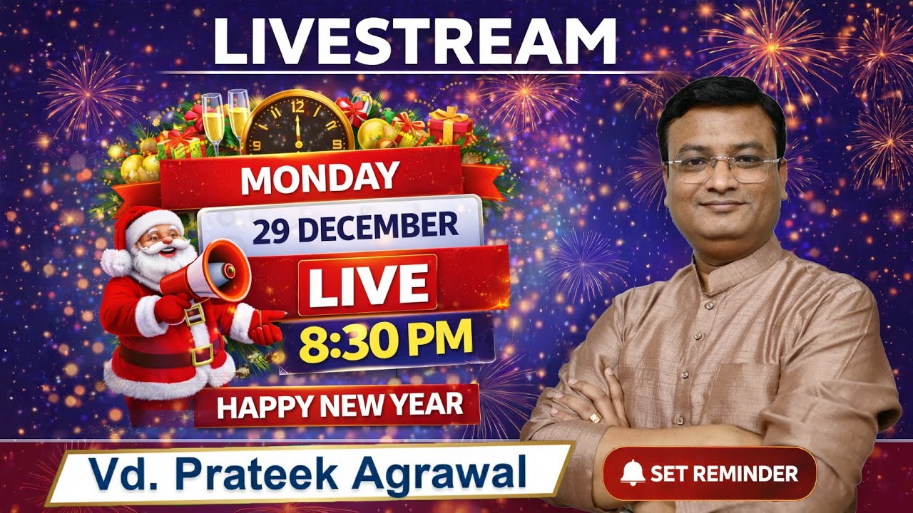 Live Stream-3 | Vaidya Prateek Agrawal