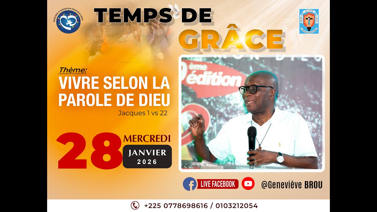 GENEVIEVE BROU - TEMPS DE GRACE DU MERCREDI 28-01-2026