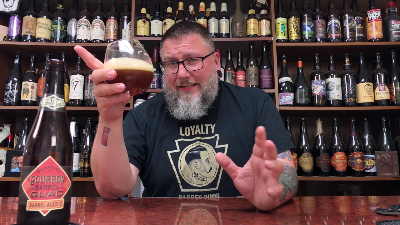 Massive Beer Review 2252 Boulevard Brewing Bourbon Barrel Quad Belgian Style Quadrupel