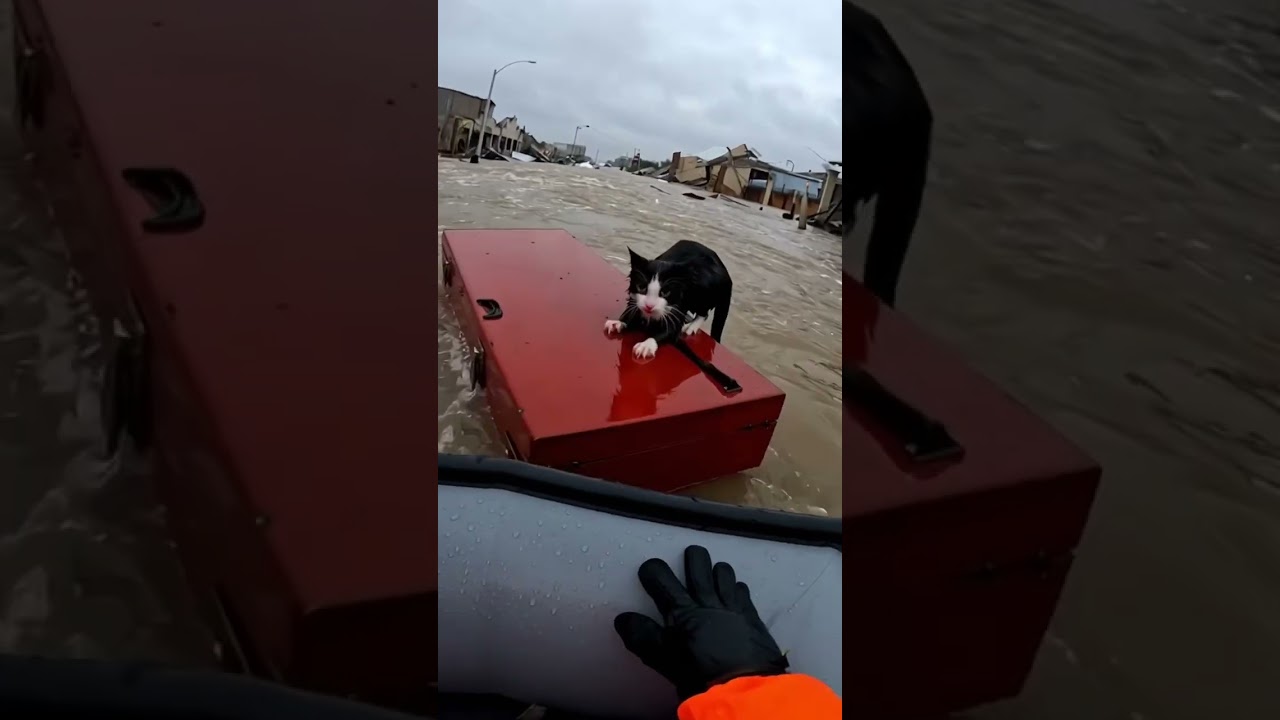 Saving Stranded Animals In The Neighbourhood From The Raging Flood&hellip; #animalrescue
