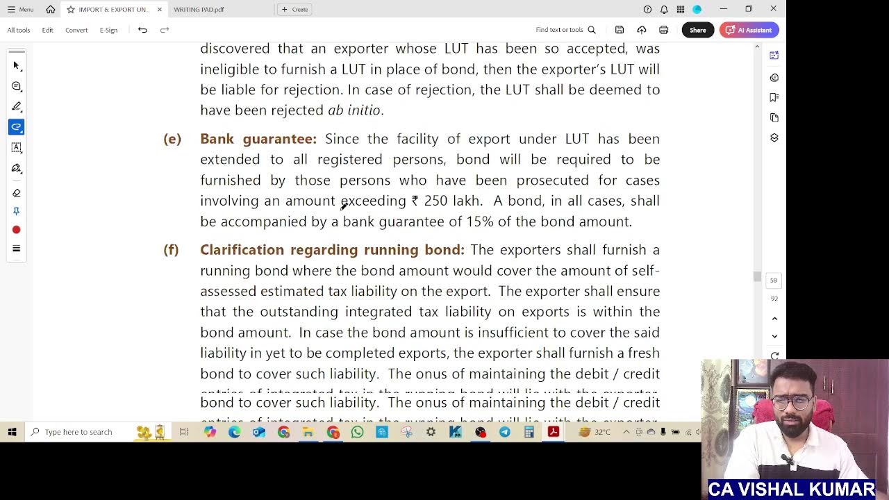CA FINAL- PAPER 5 -GOODS AND SERVICE TAX- IMPORT AND EXPORT UNDER GST PART IV