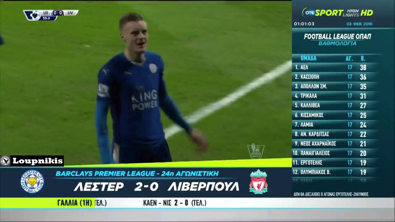 Λέστερ - Λίβερπουλ 2-0