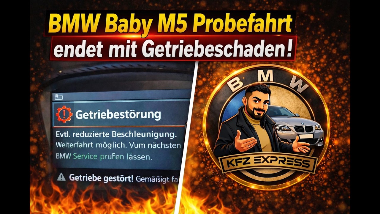 Bmw Baby M5 Probefahrt endet mit Gertiebeschaden !