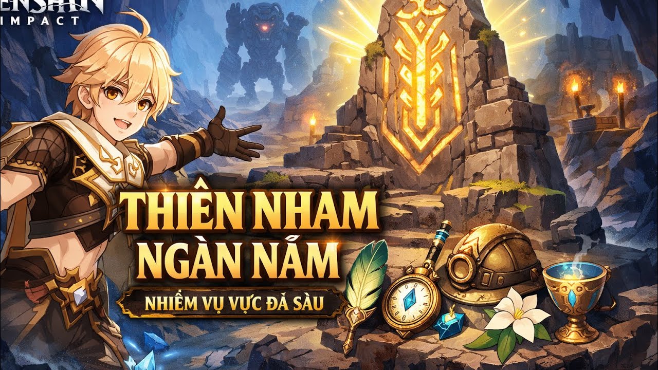 THIÊN NHAM NGÀN NĂM Full Guide 🔥 Vị Trí 6 Cống Phẩm + Thành Tựu Ẩn | Genshin Impact