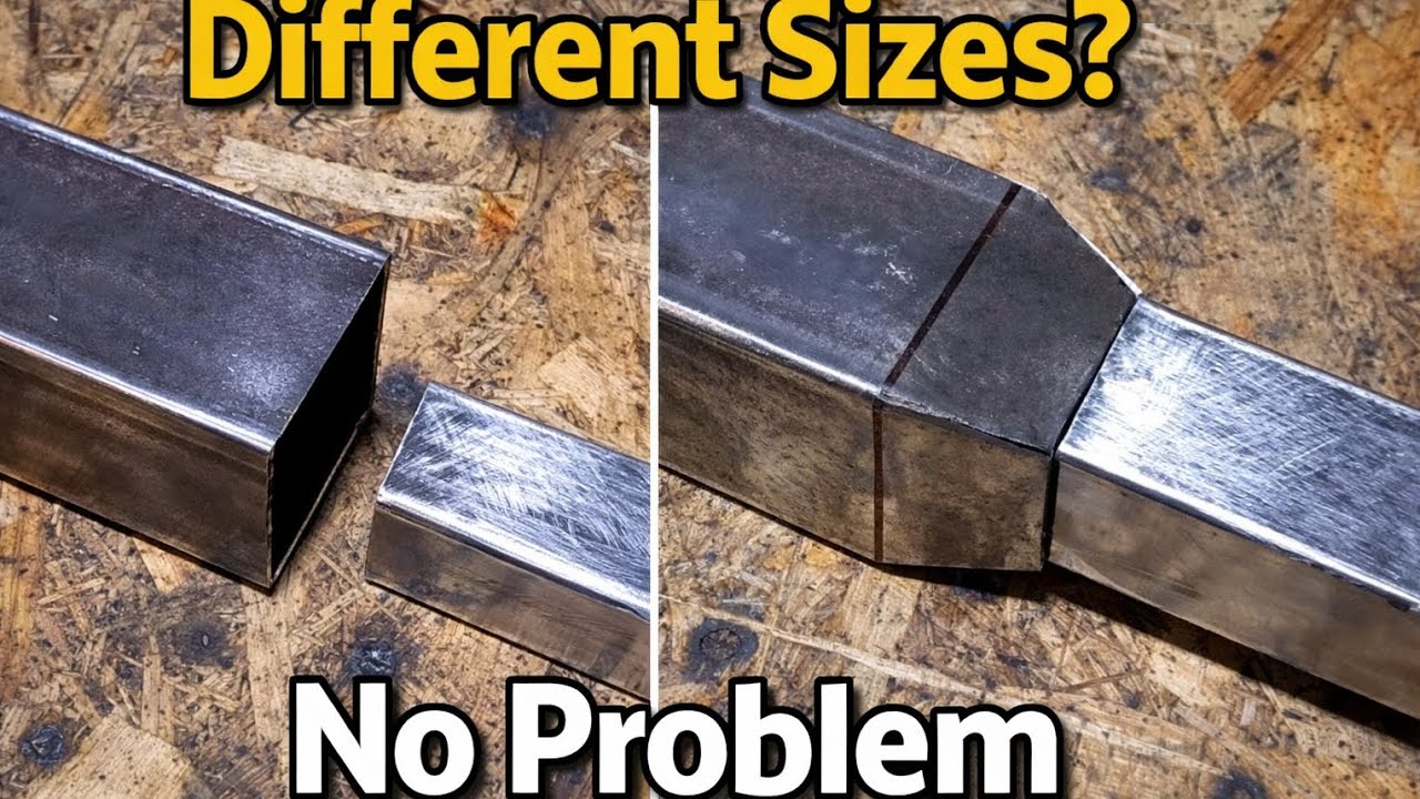 How to Weld Two Different Size Square Tubes (No Burn Through!)