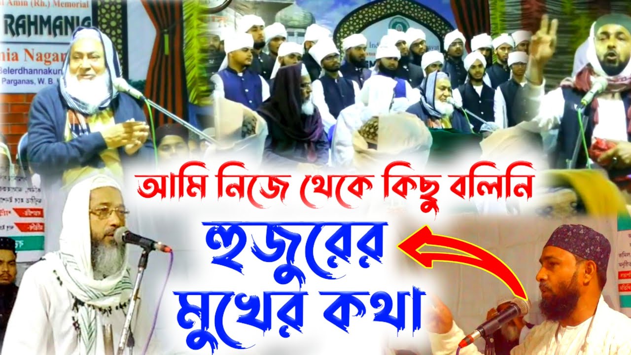 পীর আল্লামা আবু ইব্রাহিম সিদ্দিকী হুজুরের মুখের কথা || আমি নিজে থেকে কিছু বলিনি। মাওঃ আব্দুল হালিম।