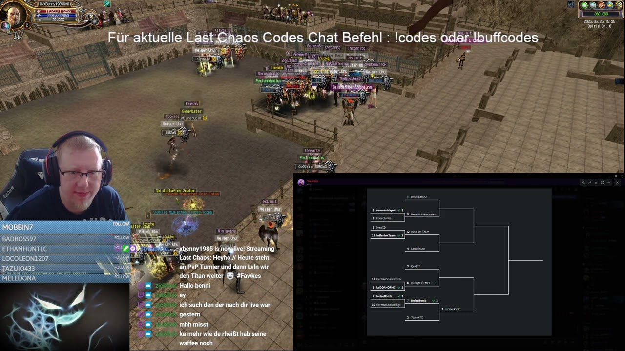 Heyho.// Heute steht an PvP Turnier und dann Lvln wir den Titan weiter :D #fawkes #lc