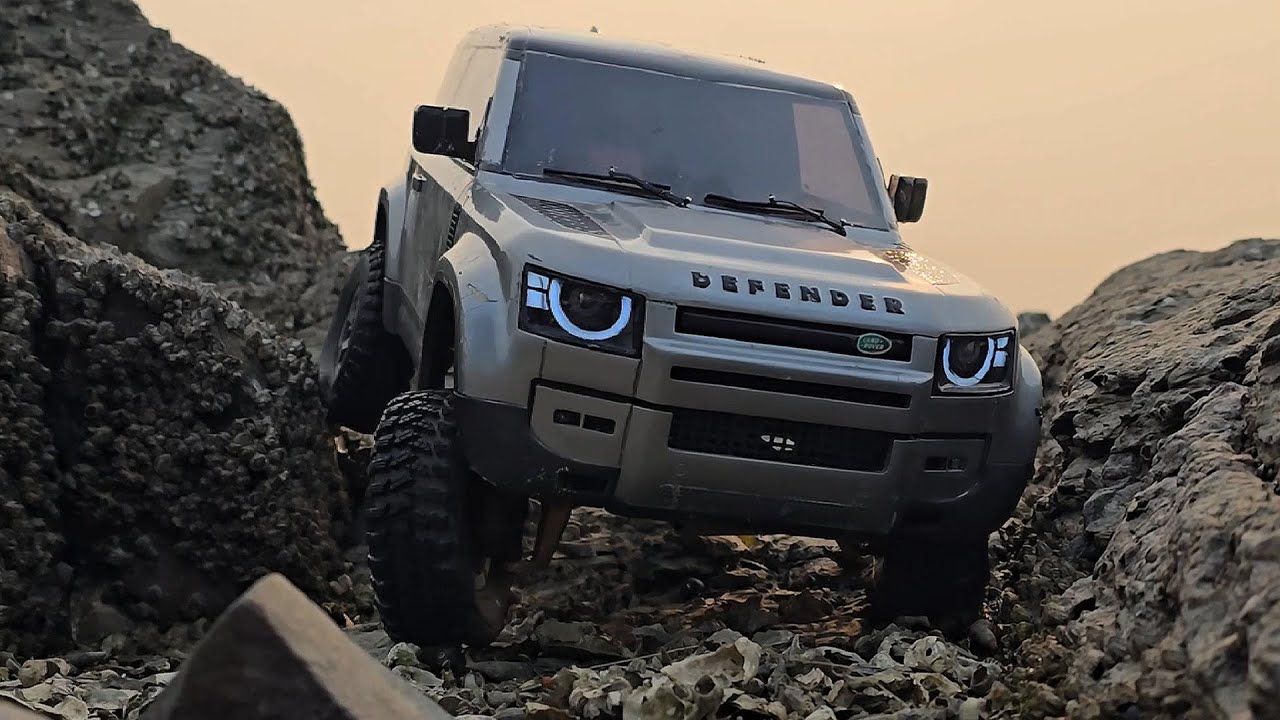 RC Car Land Rover New Defender 90 3D Printed Body Shell Coastal Rock Crawling