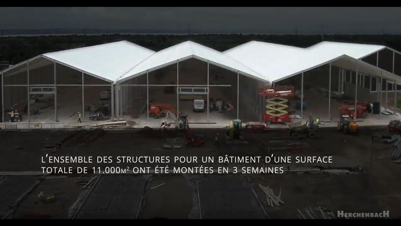 Entrepôt industriel modulaire de 11.000 m² | installation complète