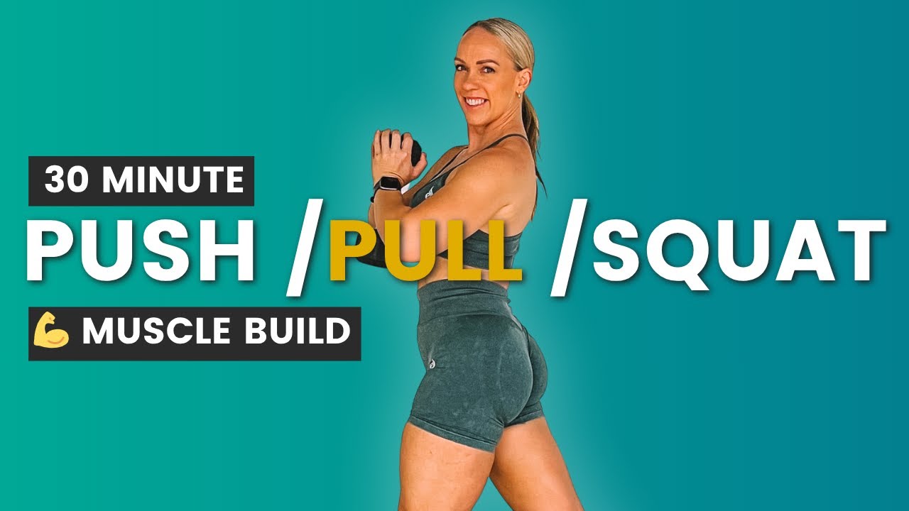 30 Minute Total Body Strength Flow | Push, Pull & Squat Workout at Home
