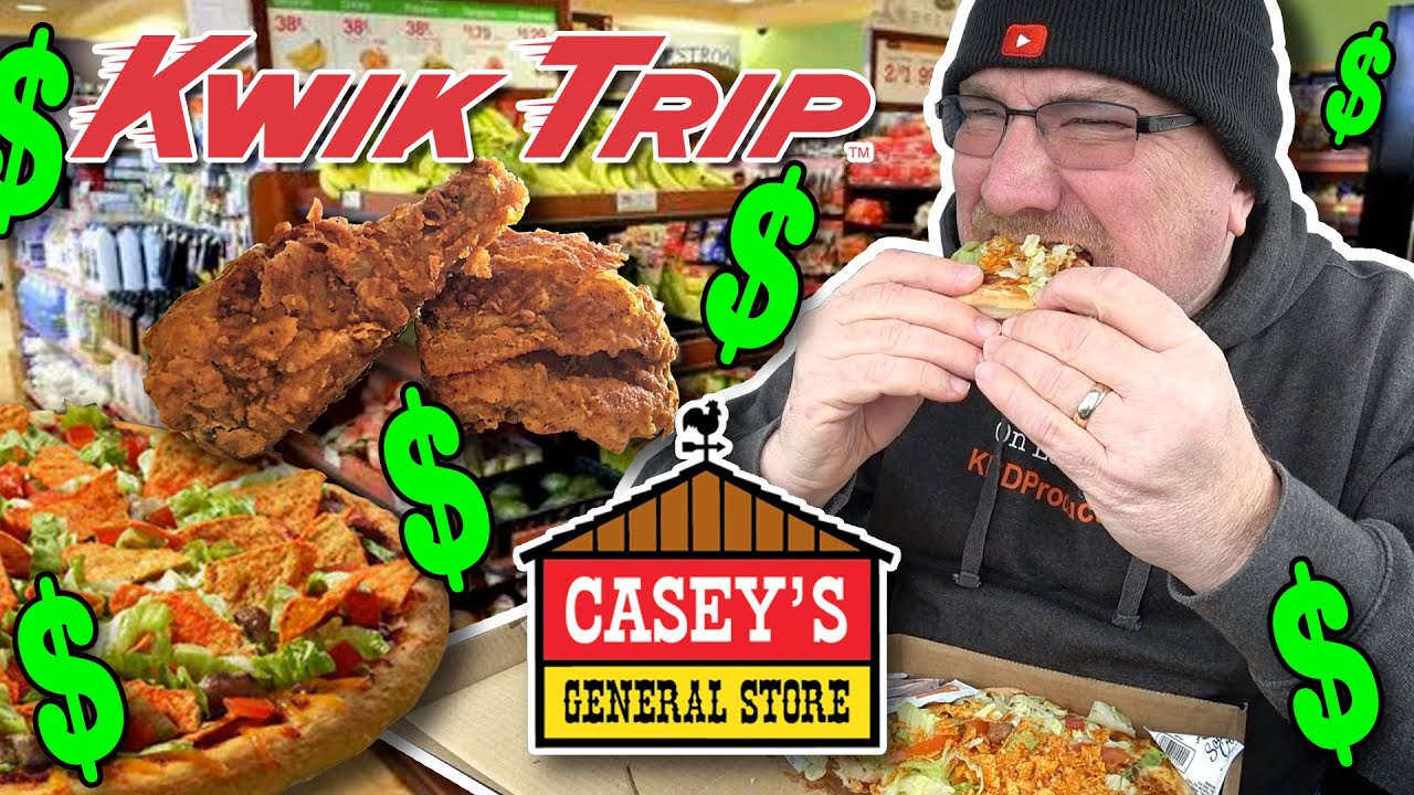 Eating Gas Station Food in Wisconsin for 24 hours ⛽🍽️ 🍕 & Sampling Cheese from Widmer's Cheese