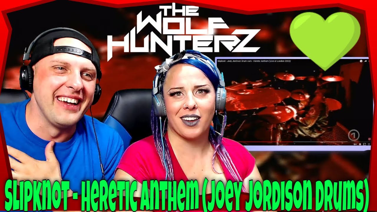 Slipknot — Heretic Anthem (ударные Джои Джордисон) | Реакции THE WOLF HUNTERZ