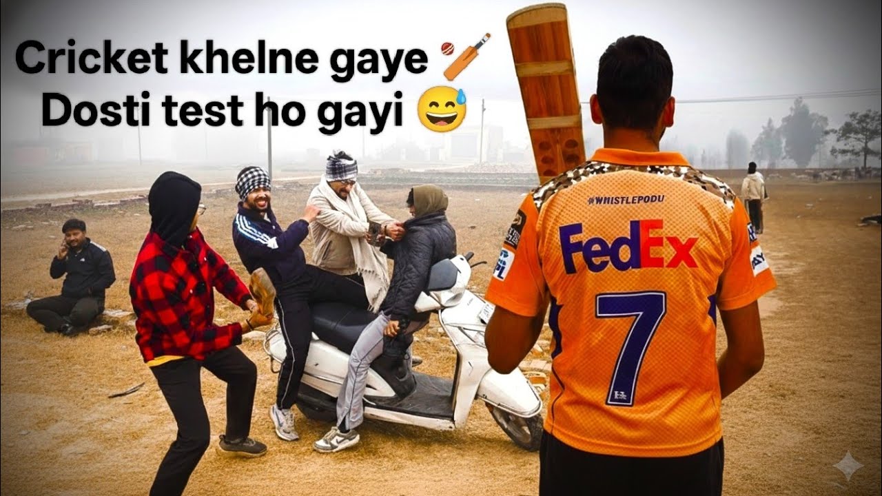 😱Cricket khelne gaye the… 🏏lekin match se zyada ladai + roast match ho gaya 😂🔥