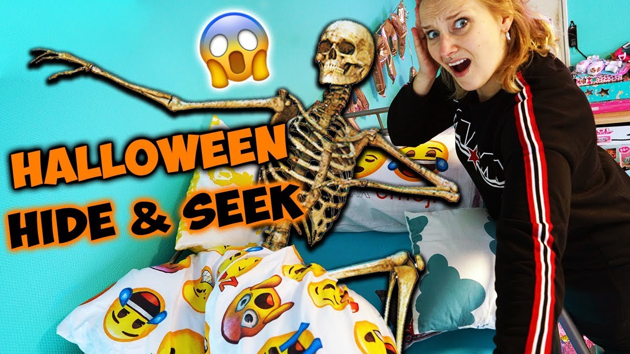 HALLOWEEN VERSTECKEN Challenge - Nina & Kaan machen GRUSELIGES HIDE & SEEK in den Studios