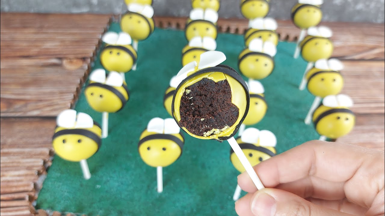 كيك بوبس النحل || Bee Cake Pops
