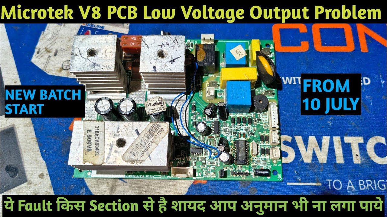 Microtek New model Inverter में Output मात्र 160VOLT आ रही है || @dushyantelectronics