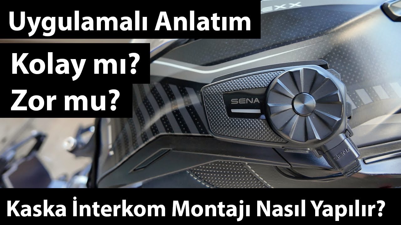 Kaska İnterkom Montajı Nasıl Yapılır? | Y20 5.3 Motosiklet Kask Kulaklık Montajını Yaptık