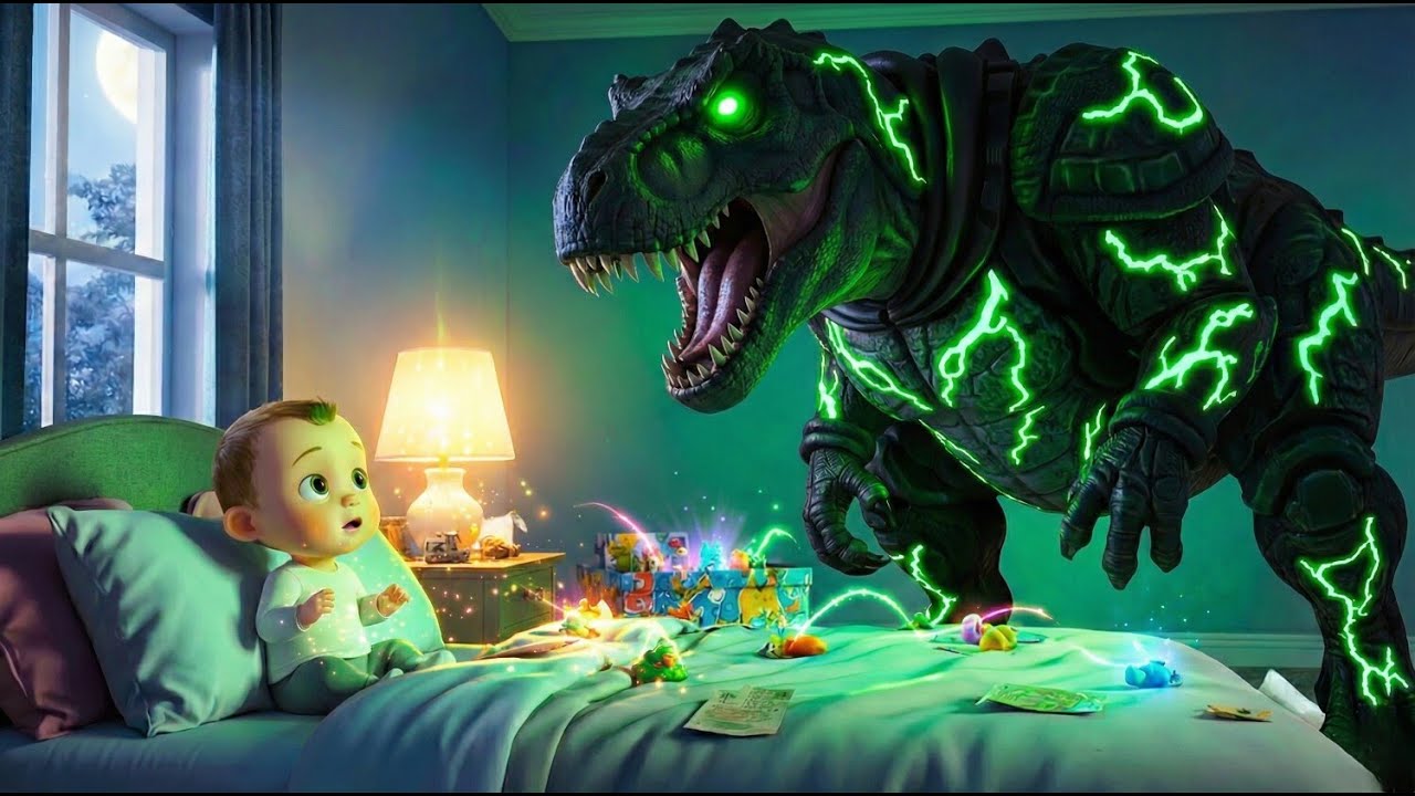 Dinosaur in My Bedroom | Don’t Be Scared! Dinosaurs Aren't Real | Baby dino world  Kids Songs