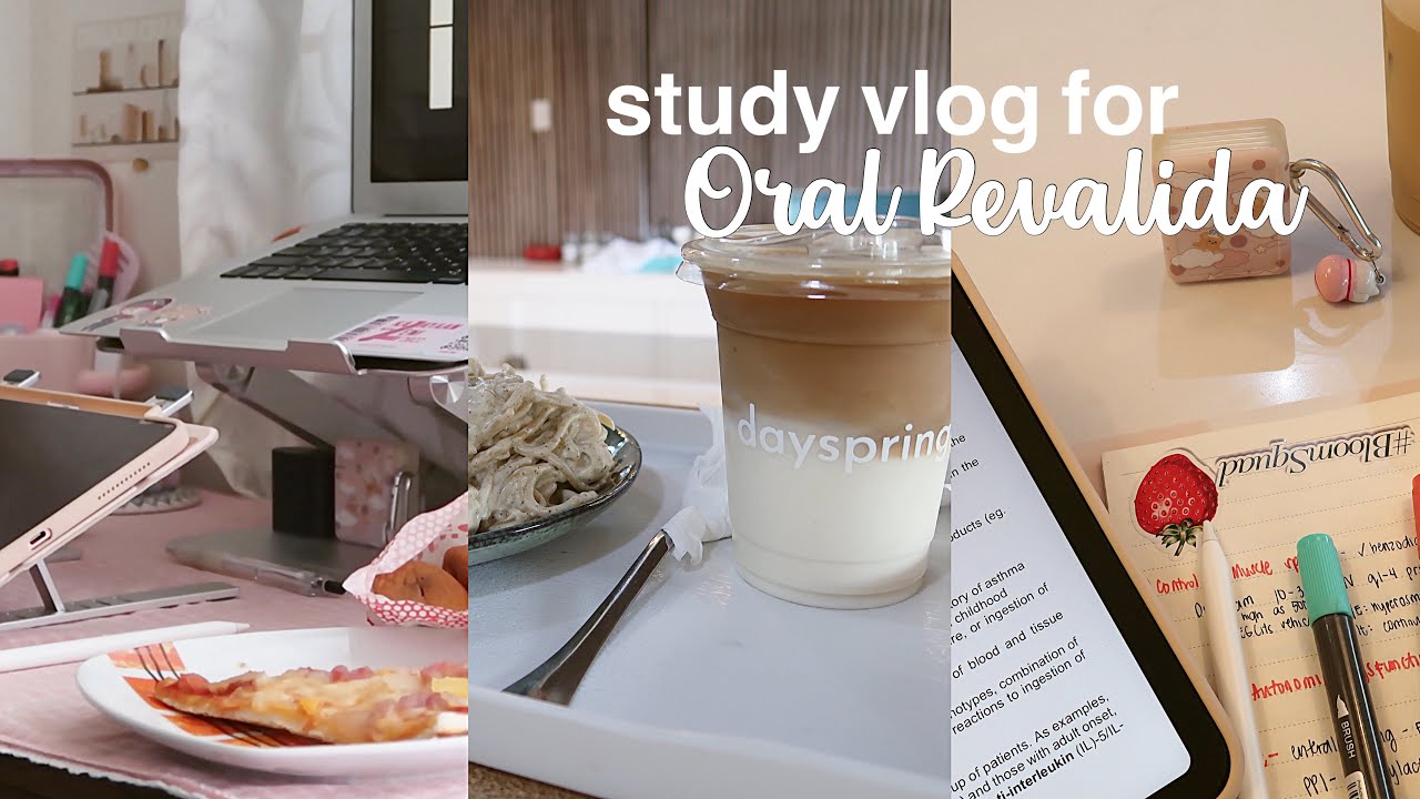 study vlog for oral revalida (ust med) + grwm with quick catch up + Pediatrics Rotation
