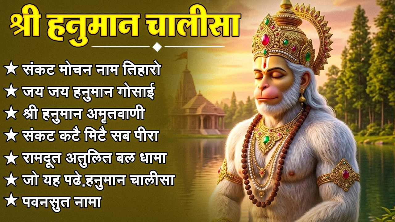 श्री हनुमान चालीसा 🌺🙏 Shree Hanuman Chalisa Original Video 🙏🌺 Gulshan Kumar Hariharan Full HD