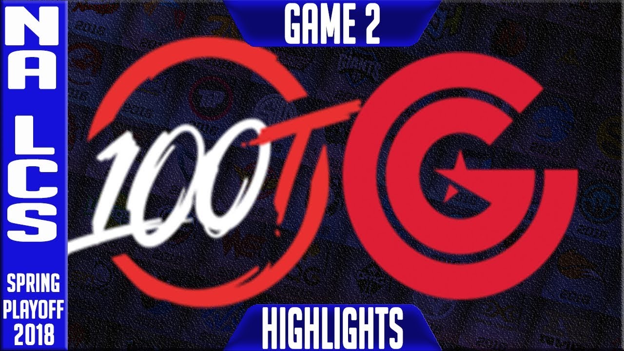 100 vs CG Highlights G2 Playoffs | NA LCS Semi-Final Spring 2018 100 Thieves vs Clutch Gaming Game 2