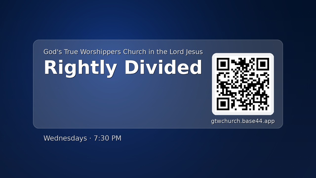 Wednesday Night Rightly Divided  EP8 |02/25/2026