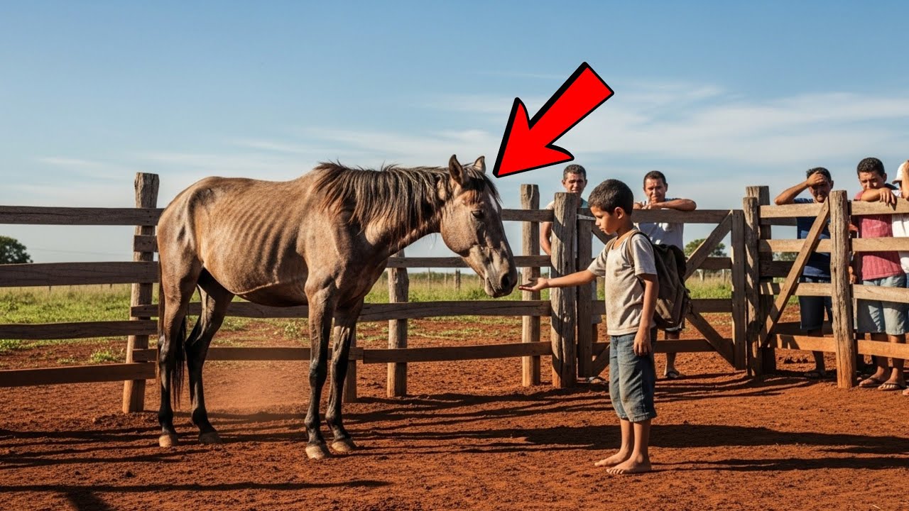 CAVALO VELHO CONSIDERADO INÚTIL IA SER DESCARTADO… ATÉ QUE UM GAROTO DO INTERIOR CHEGOU PERTO