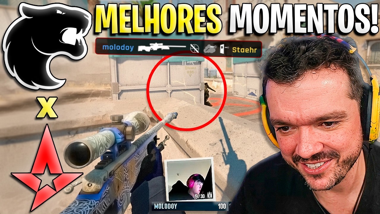 VALENDO A VIDA NA PRO LEAGUE!🔥 FURIA x ASTRALIS (MELHORES MOMENTOS) - ESL PRO LEAGUE - (GAULES)